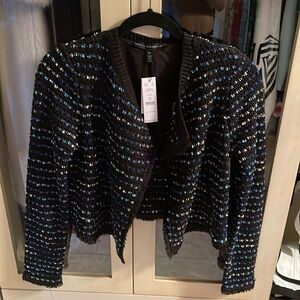 NWT!! White House Black Market Tweed Moto Jacket